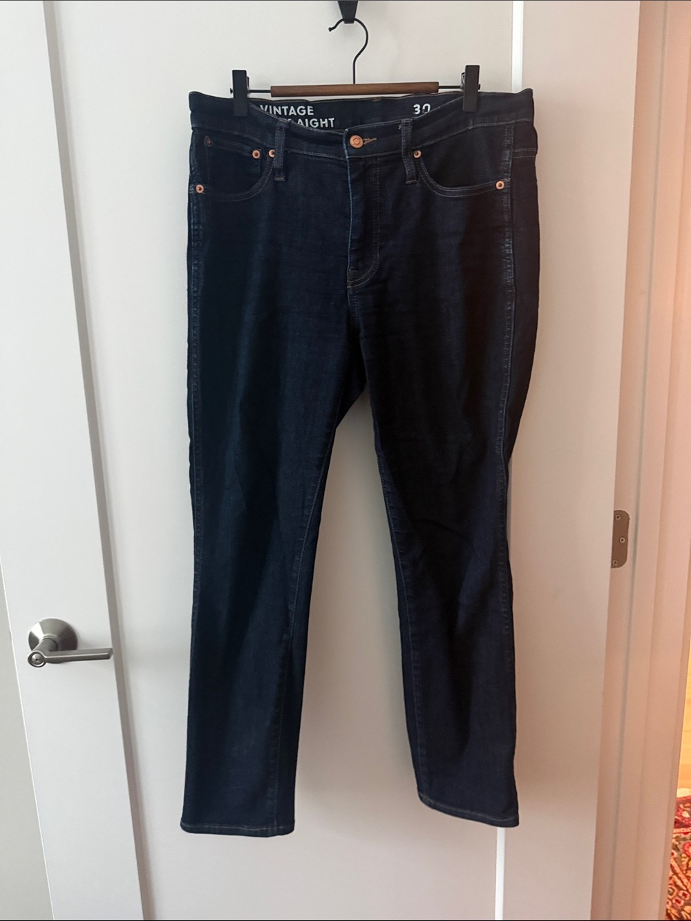 J.Crew Vintage Slim Straight Jeans - Dark Wash